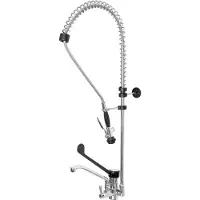 Super Merchant Spoelkraan rvs - draaibare uitloop en krachtige spoelstraal - 106 cm - zilver - bar/keuken