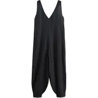 Next Jumpsuit zwart / zwart gemêleerd
