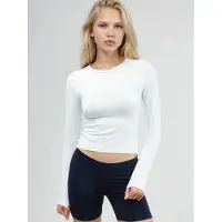Busem Slim Fit Ronde Hals Lange Mouwen Blouse