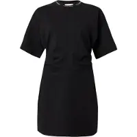 Calvin Klein Jeans Jurk 'Milano Draped' zwart / wit