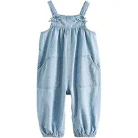 Next Overall blauw denim / wit