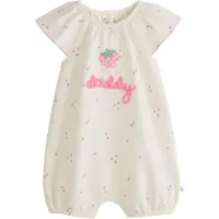 Next Rompertje/body ecru / groen / pink