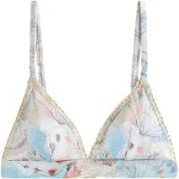 Next Bikinitop beige / lichtblauw / mauve / wit