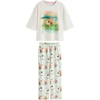 Next Pyjama ivoor / groen