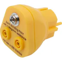 Quadrios ESD-aardingsstekker Bus, Bananenbus, Drukknop 10 mm