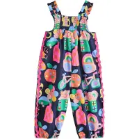 Next Overall navy / geel / groen / lichtroze