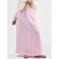 Busem Hoge Taille A-Lijn Maxi Rok