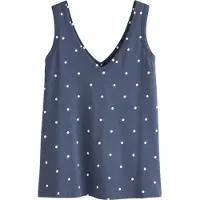Next Top navy / wit