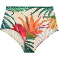 Next Bikinibroek crème / smaragd / wijnrood / oranjerood