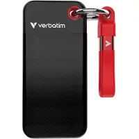 Verbatim SSD Portable - - 2To - USB 3.2 Gen 2 - Type C - Zwart/Rood