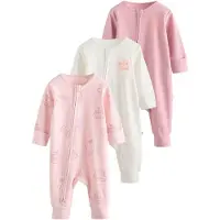 Next Nachtkledij beige / neonoranje / rosa / pastelroze