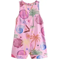 Next Jumpsuit blauw / groen / pink / grenadine