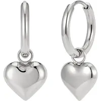 GOOD.designs Oorbellen 'Herz' zilver