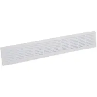 Nedco Plintrooster 50X8Cm Alu Wit Flens