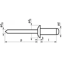 Master Popnagel Alu/Stl 1031 3X18Mm 500