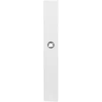 GPF bouwbeslag GPF Langschild XL rechth enkelv 282x40x8,5mm blind wit