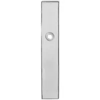 GPF bouwbeslag Langschild rechthoekig enkelverend 218x40x8.5mm BB72 - RVS gepolijst