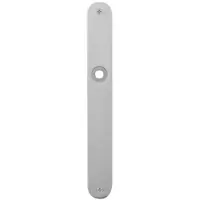 GPF bouwbeslag Gatdeel links/rechts plaatschild afgerond 240x30x2mm PC72