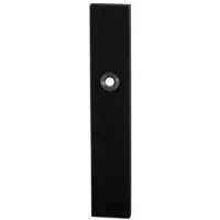 GPF bouwbeslag GPF Langschild rechth enkelv 218x40x8,5 mm WC57/5 grote knop zwart
