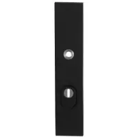 GPF bouwbeslag GPF VH buitenschild SKG*** 248x52x11mm rechth kt PC72 massief zwart