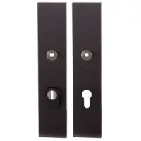 GPF bouwbeslag PVD antraciet VH-schilden SKG*** 248x52 mm rechthoekig met kerntrekbeveiliging PC72