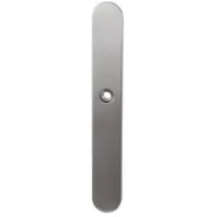 GPF bouwbeslag GPF Gatdeel links langschild XL afgerond 282x40x8,5mm PC92