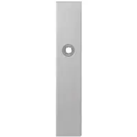 GPF bouwbeslag Langschild rechthoekig 218x40x8.5mm blind - RVS geborsteld - Linksdraaiend