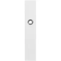GPF bouwbeslag GPF Langschild rechth enkelv 218x40x8,5mm BB56 wit