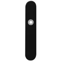 GPF bouwbeslag GPF Gatd rechts langschild afg 218x40x8,5mm BB56 zwart