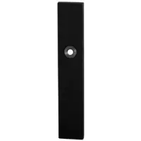 GPF bouwbeslag Langschild rechthoekig 218x40x8.5mm PC55 - Zwart - Rechtsdraaiend