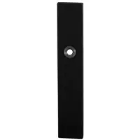 GPF bouwbeslag GPF Langschild rechth enkelv 218x40x8,5mm PC72 zwart