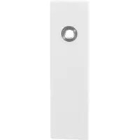 GPF bouwbeslag GPF Kortschild rechth enkelv 169x46x8,5mm PC72 wit