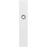 GPF bouwbeslag GPF Gatd rechts langschild rechth 218x40x8,5mm BB56 wit