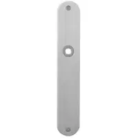 GPF bouwbeslag Gatdeel links/rechts plaatschild afgerond 240x40x2mm PC92