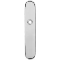 GPF bouwbeslag Langschild afgerond enkelverend 218x40x8.5mm PC92 - RVS gepolijst