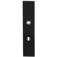 GPF bouwbeslag GPF VH buitenschild SKG*** 248x52x11mm rechth kt PC92 massief zwart