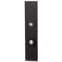 GPF bouwbeslag PVD antraciet VH buitenschild SKG*** 248x52x11mm rechthoekig met kerntrekbeveiliging PC72