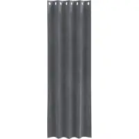 vidaXL Gordijnen 2 st Lichtgrijs 140 x 260 cm fluweel