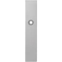 GPF bouwbeslag Langschild rechthoekig enkelverend 218x40x8.5mm PC85 - RVS geborsteld