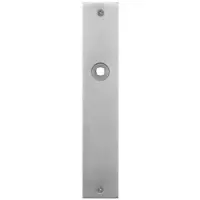 GPF bouwbeslag Gatdeel links/rechts plaatschild rechthoekig 220x40x2mm PC72