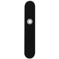 GPF bouwbeslag GPF Langschild afg enkelv 218x40x8,5mm WC63/8 grote knop zwart