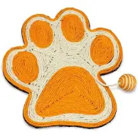 OEM Kartonnen krabpaal met muis - kleur: koraal