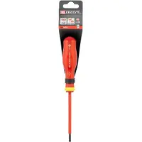 Facom AT.VE - Tot 1000 Volt Geïsoleerde Protwist Schroevendraaiers voor Sleufschroeven | 4 x 100 mm - AT4X100VEPB