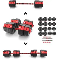 HMS Verstelbare Halter en Dumbbell Set - 40 kg