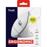 Trust Verto - Draadloze Muis - Ergonomisch - Rechtshandig - Wit