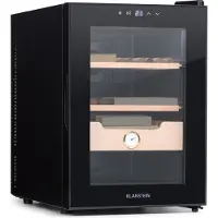 Klarstein El Presidente 37 Sigaarhumidor 37L 2 schappen 1 cederhouten opbergvak