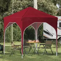 Prolenta Maison Exclusive - Pop-up partytent, 194 x 194 x 245 cm, bordeauxrood