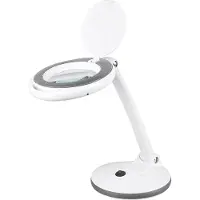 Rebel NAR0462-2 Tafellamp met vergrootglas 5D, 6 W, 450 lm, 6500 K, wit