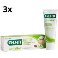 Gum Activital Tandpasta - 3 x 75 ml - Voordeelverpakking