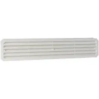 Nedco Deurrooster 46X14Cm 2-delig Wit